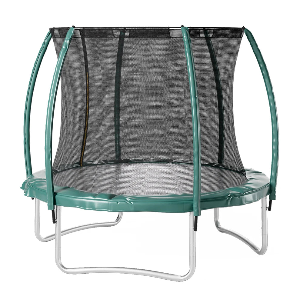 【Breeins】Outdoor Enclosure Trampoline with Ladder Exercise Workout Rebounder Sport Trampoline Handle Adults Jumping Training