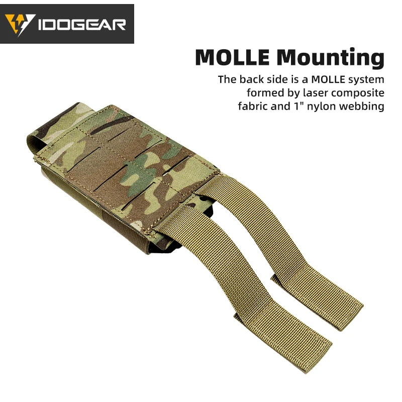 IDOGEAR Tactical Single LSR 556 Mag Pouch Mag Carrier MOLLE Pouch Laser Cut Tool Bags 35135