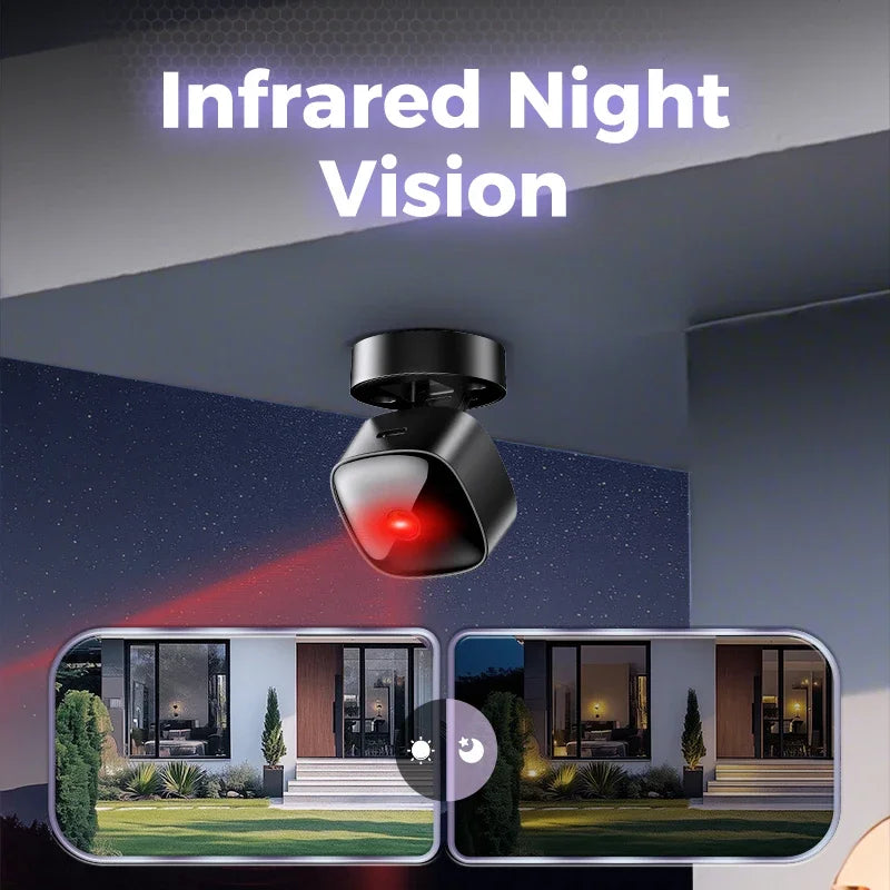 Lenovo Security Monitoring High Definition 360 ° Rotating WiFi Mini Camera No Need for Plug Night Vision Smart Home 2026 NEW