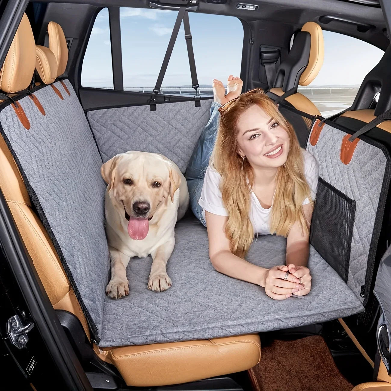 2026 Hot Dog Seat Cover Car Pet Seat Cover Waterproof Pet Seat Cover Hammock Scratch-Proof Non-Slip Durable Soft Pet Backseat Co
