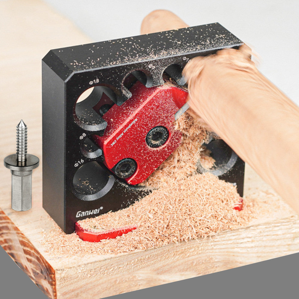 Carbide Inserts Dowel Maker Adjustable Electric Drill Milling Dowel Round, Rod Auxiliary Cylindrical Woodworking Dowel Maker Jig