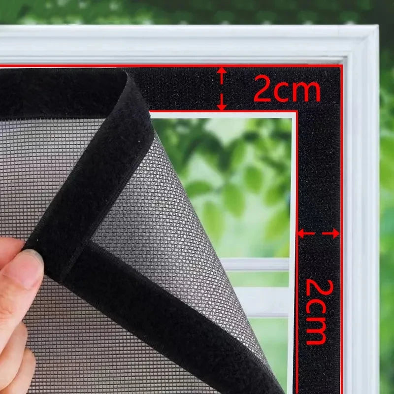 Mosquito Nets for Window,anti-mosquito window screens,Mesh Anti Insect Air Tulle Invisible Black Fiberglass Mosquitoes and Flies
