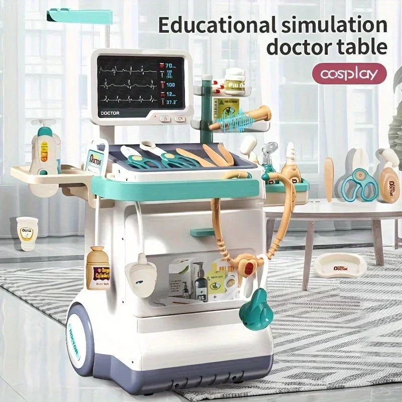 Kids Doctor Toy Pretend Doctor Playset for Toddlers with Medical Station Stethoscope Role Play Kit Medical Toy for Girls Boys