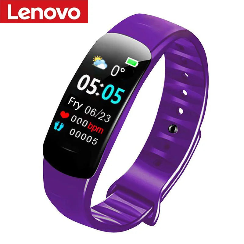 Lenovo C1 Plus Smart Watch Bluetooth Step Counting Sports Bracelet Fitness Tracker Heart Rate Blood Pressure Sleep Men Women