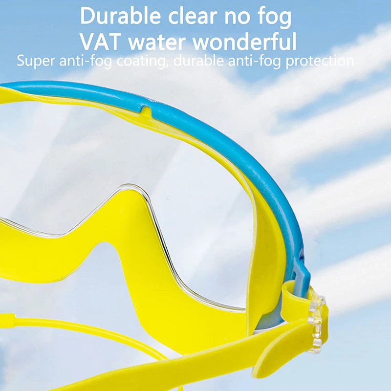 Hot！1 PC Large Frame Swimming Goggles For Kids High Quality Antifog Swim Glasses Waterproof HD Swim Eyewear Swim Equipment