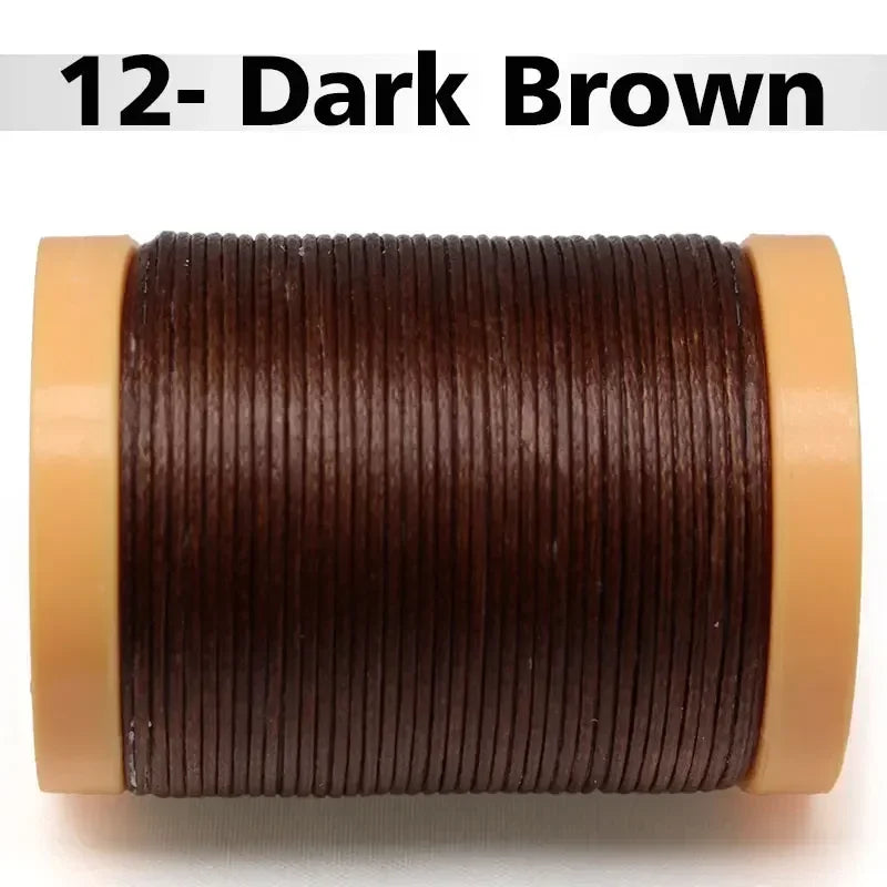 Handmade Flat Wax Thread for Leather Craft, Hand Stitching, DIY Wax Coated Strings, Repair Shoes, Sewing Tools, 0.8mm, 1.0mm