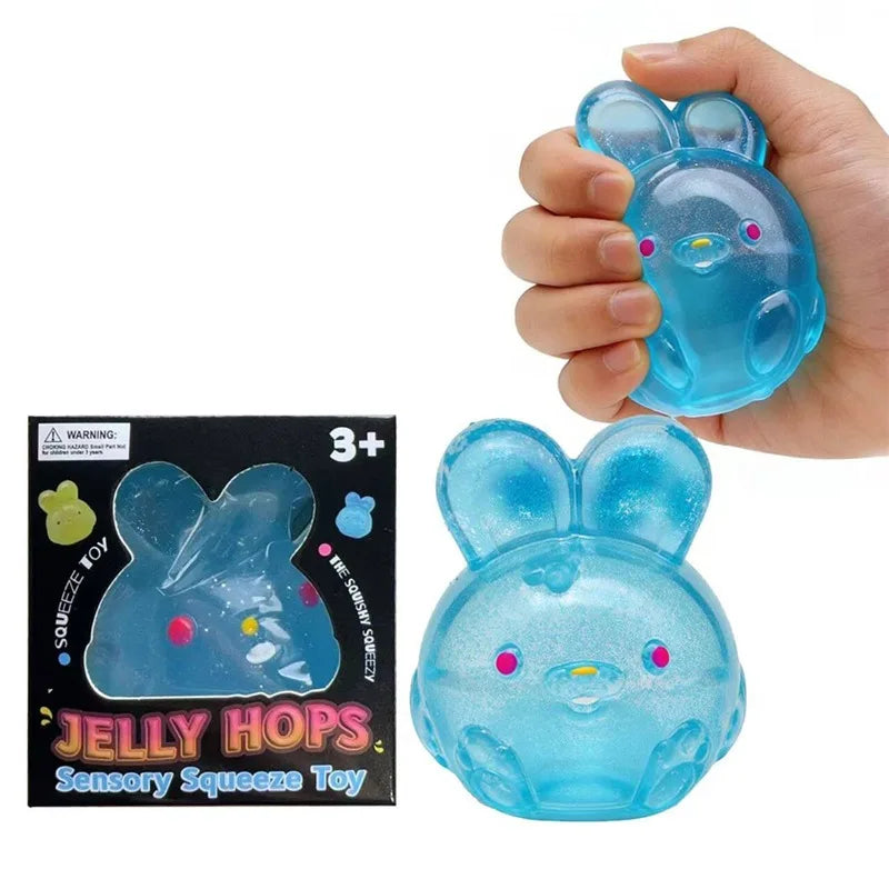 Needoh Sensory Jellyfish Gummy Bear Toy Soft Nice Cube Anti-Stress Stress Relief Pressure Souvenir Sensory Non-toxic Fidget Toy