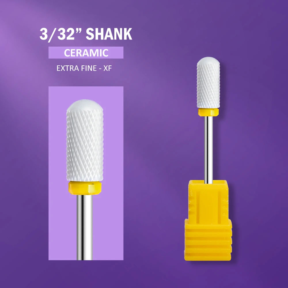 LadyMisty Ceramic Nail Drill Bit Milling Cutter For Manicure Pedicure Nail Files Buffer Nail Art Equipment Accessory