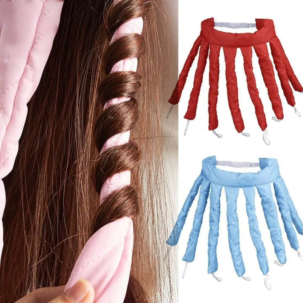 New Heatless Lazy Hair Curler Octopus Soft Wave Curling Stick DIY Curls Silk Ribbon Lazy Hair Styling Tools