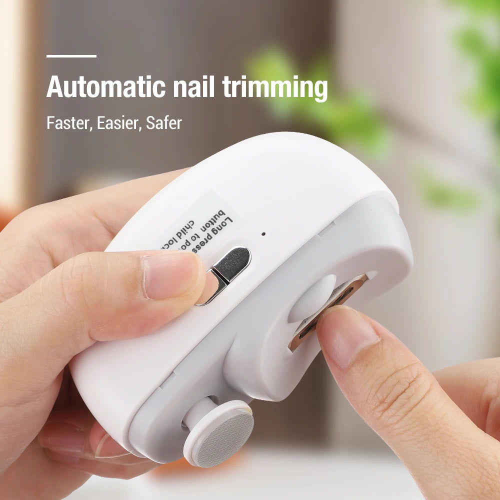 2 in 1 Electric Nail Clipper Grinding and Polishing Multifunctional Portable Automatic Nail Grinder Electric Manicure Tool