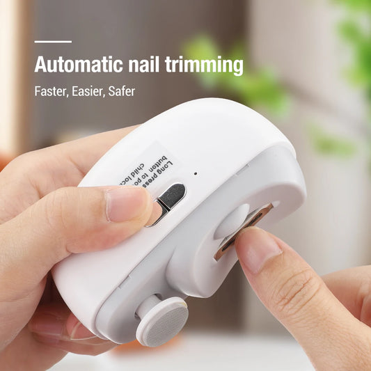 2 in 1 Electric Nail Clipper Grinding and Polishing Multifunctional Portable Automatic Nail Grinder Electric Manicure Tool