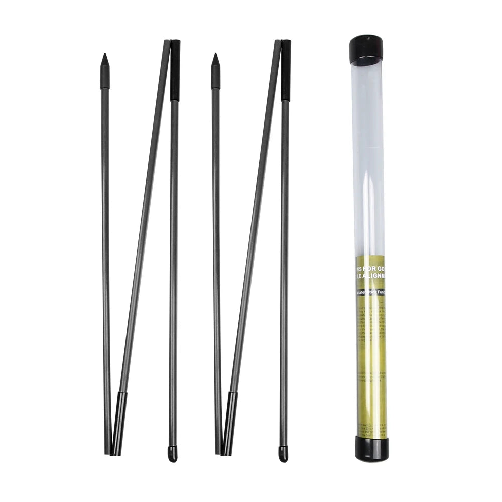 2 Pack Golf Alignment Stick  Golf Alignment Sticks Collapsible Golf Practice Rods Swing Trainer Tools Golf Swing Training Tool