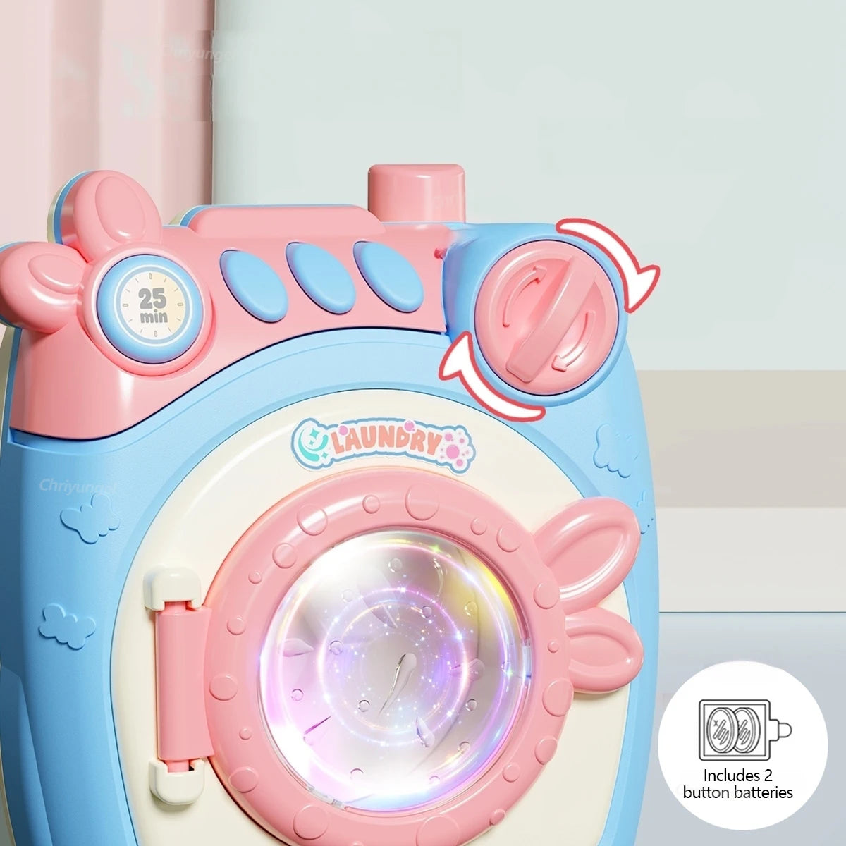 Pretend Play Toy Mini Kitchen Appliances Set for Toddlers Air Fryer Washing Mixer Educational Toys Gift for Kids Girls Boys
