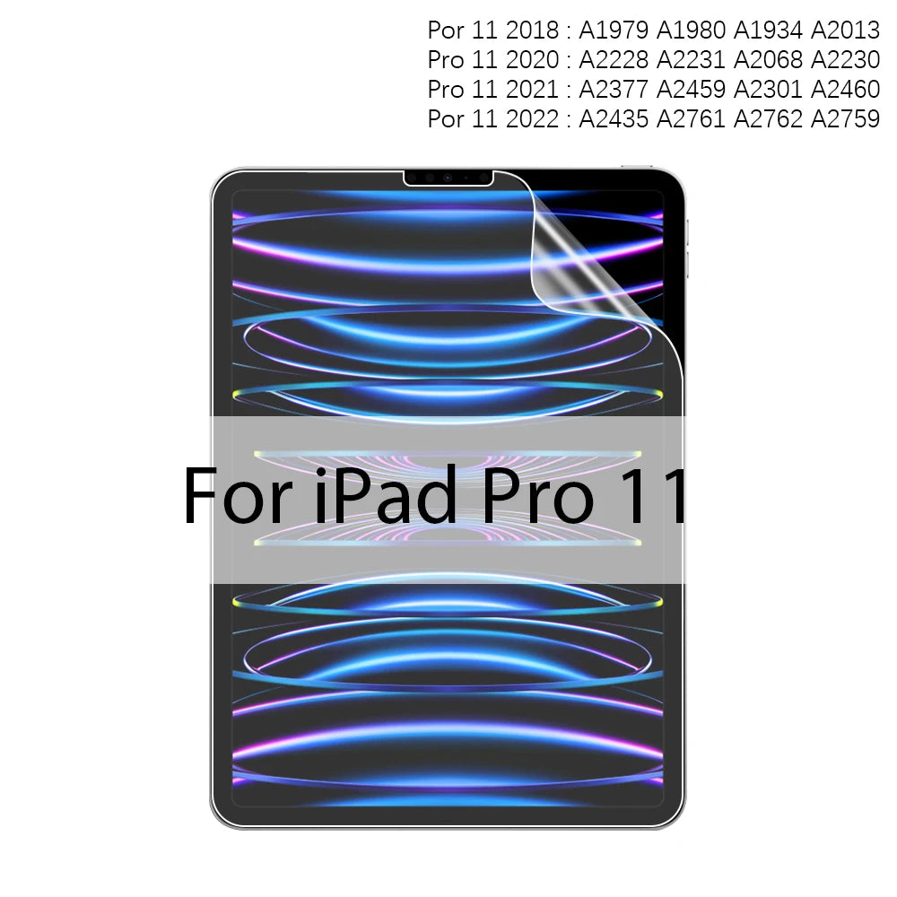 Matte Screen Protector For iPad A16 Pro 13 11th M4 M5 12.9 Air 11 M2 M3 5 4 3 10 9 9th 10th Generation Mini 6 7 Like Paper Film