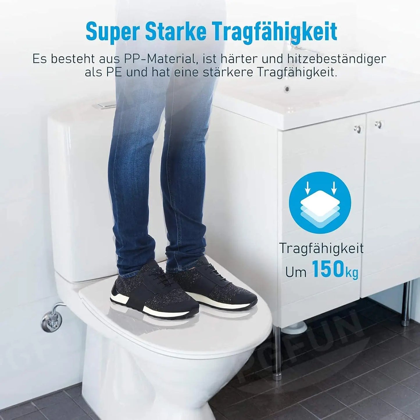 DayPlus Toilet Seat, Soft Close Toilet Seats White with Quick Release, Sturdy Duroplastic Anti-Bacterial Toilet Lid WC Seats