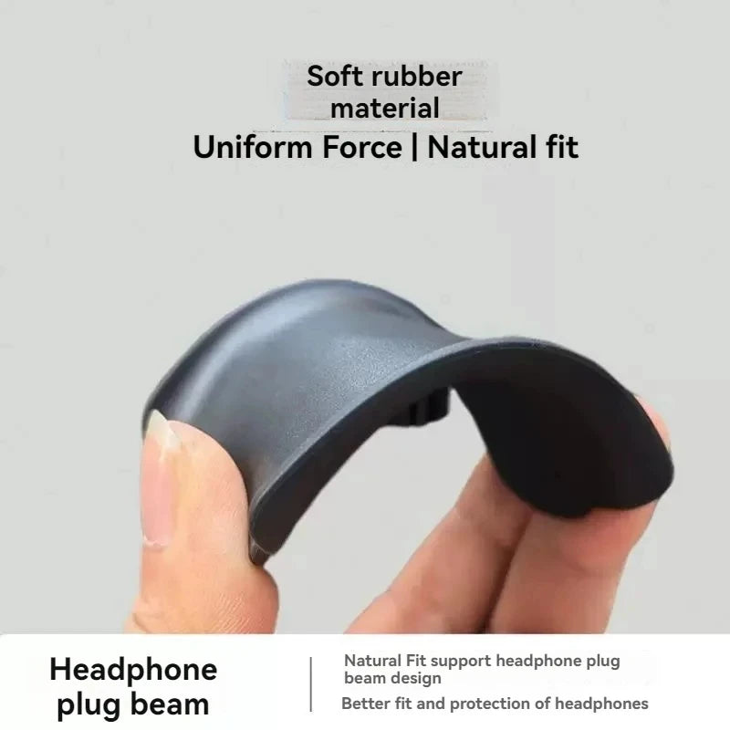 Black Universal Aluminum Alloy Headphone Stand Durable Desktop Gaming Headset Holder Multimedia Accessory for Earphones