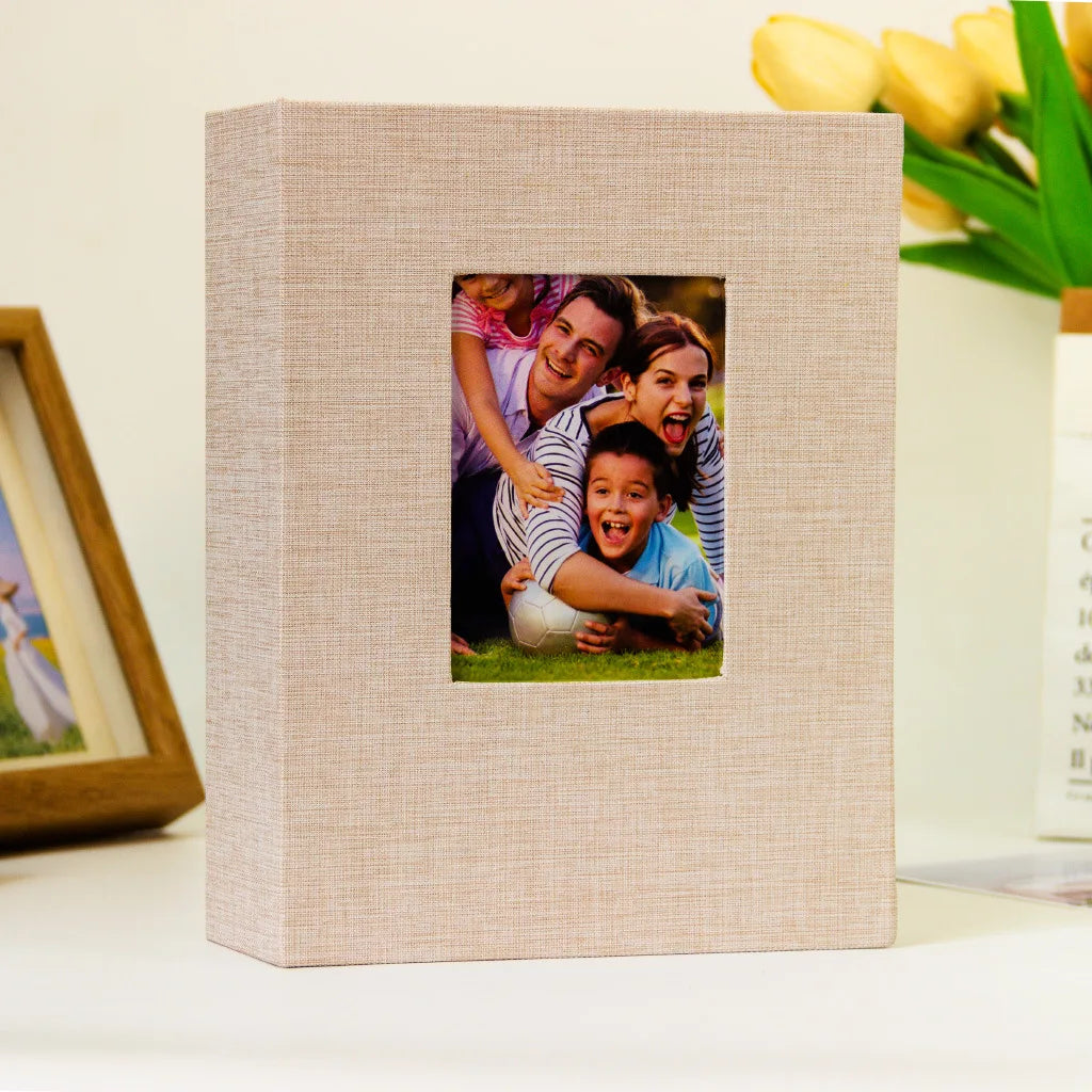 7-inch 100-piece Photo Album Bookshelf Album Fabric Cover Album Suitable For Storing Family Anniversary And Wedding Photos