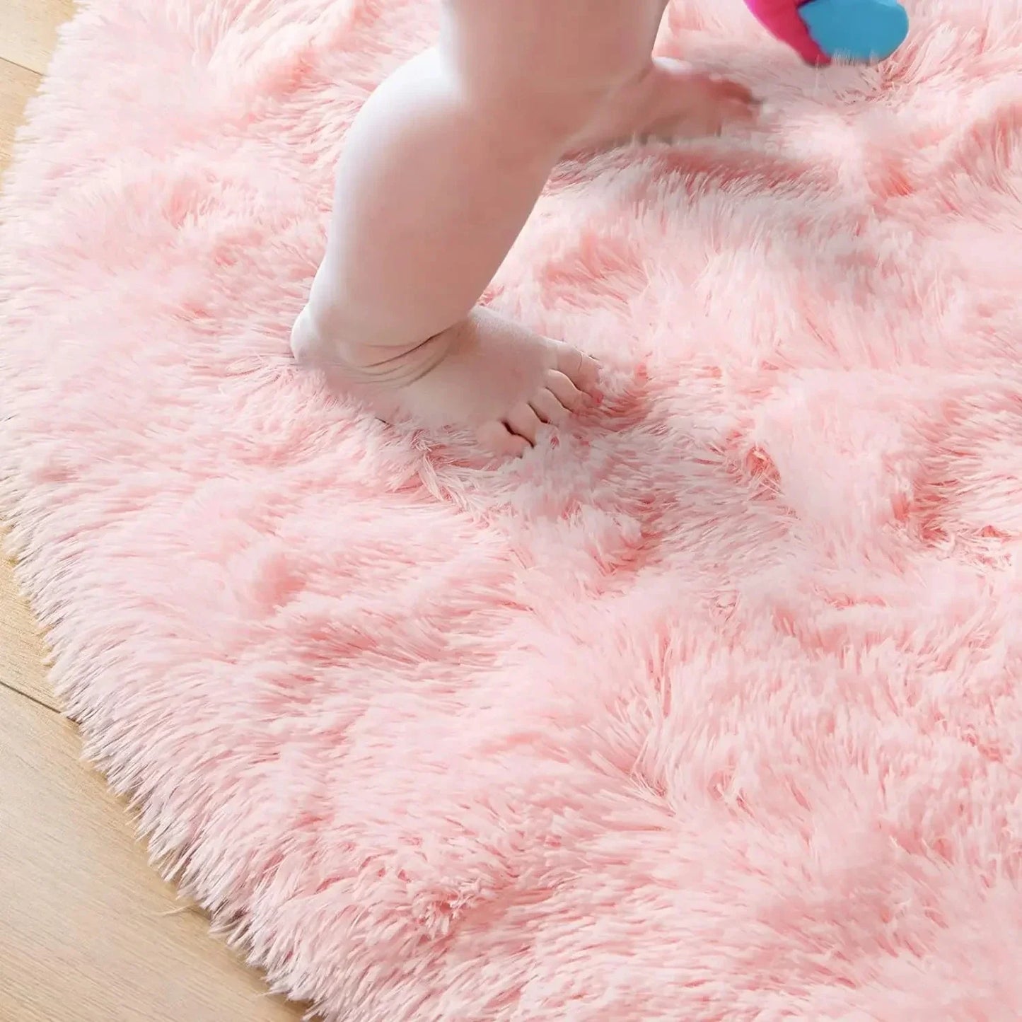 Super Soft Plush Round Rug Mat Fluffy White Carpets For Living Room Home Decor Bedroom Kid Room Decoration Salon Thick Pile