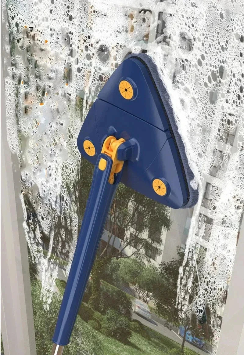 360 New Triangle Mop Rotatable Extendable Adjustable 110 Cm Cleaning Mop For Tub Tile Floor Wall Cleaning Mop Deep Cleaning Mop