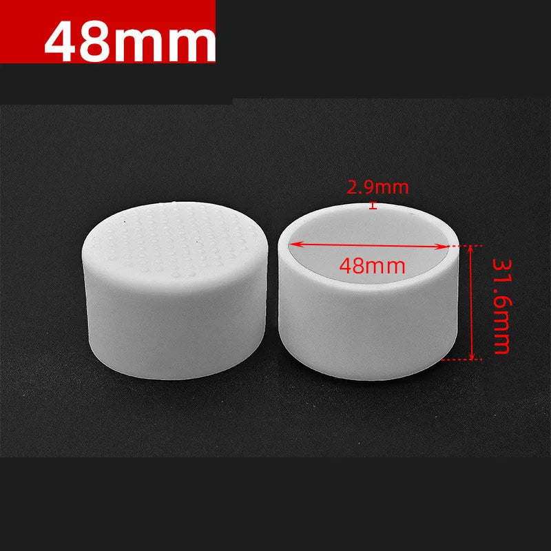 Round Rubber PVC Furniture Leg Caps 10mm/0.39in-50mm/1.97in White  Seal Stopper Pipe Covers Furniture Sofa Leg Pads Non-slip