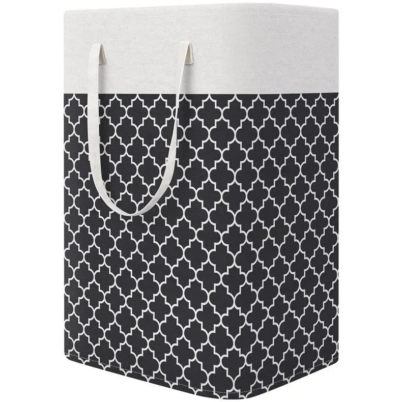 75L New Waterproof Fabric Laundry Basket Simple Clothes Sundries Storage Box Foldable Bag Large Capacity Laundry Basket