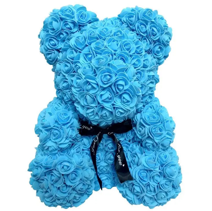 Girlfriend Gifts 25cm/40cm Soap Foam Bear Rose Teddy Rose Bear Artificial Flowers Wedding Birthday Valentines Gift for Women