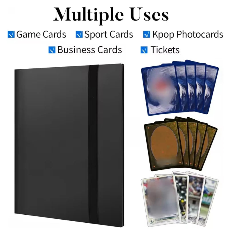 1Pc Card Binder 160/360/480 Trading Card Holder Book PP Cover Binder For Cards Durable Side Loading Card Book With Gaming Cards
