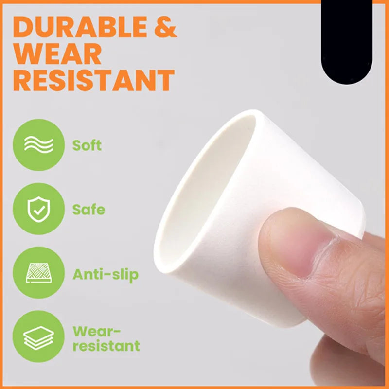 Round Rubber PVC Furniture Leg Caps 10mm/0.39in-50mm/1.97in White  Seal Stopper Pipe Covers Furniture Sofa Leg Pads Non-slip