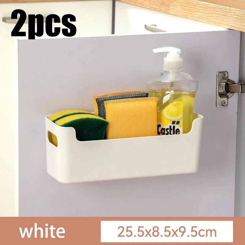 Kitchen Wall Mounted Cabinet Door Preservation Film Preservation Bag Storage Rack