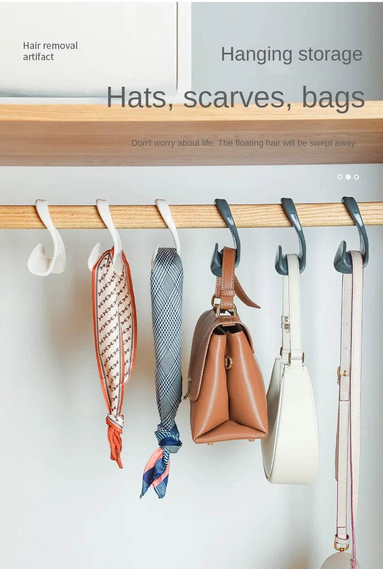 5pcs bag hanger hook Handbag hat scarf storage rack wardrobe backpack hook Handbag Holder Storage Rack Organization