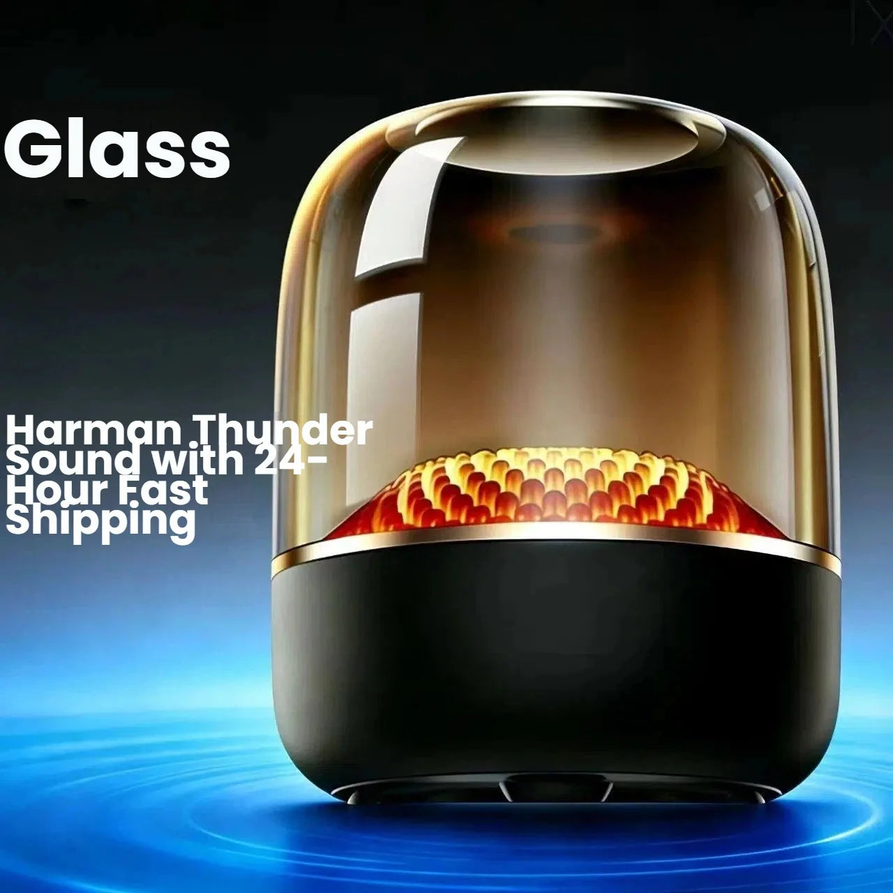 Glaze 5 Subwoofer Bluetooth 5.3 Audio Breathing Lamp Speakers Hi-Fi Acoustic Wireless Soundbar Portable Speaker for Home Theater