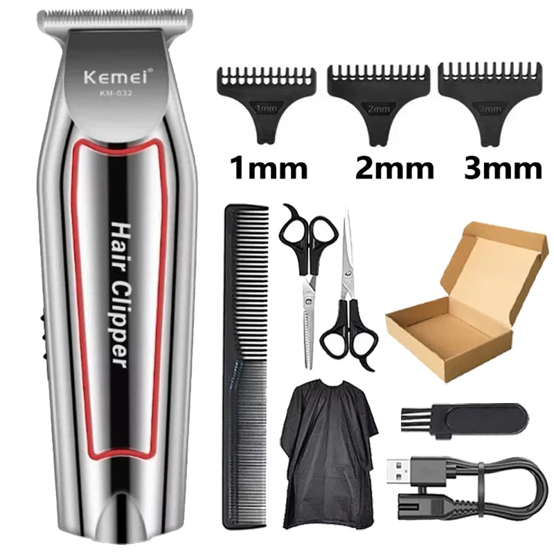 Kemei Hair Clipper Kit Men's Electric Shaver Hair Trimmer Machine Professional Hair Cutting Machine Km-2299 Km-032 Km-2024