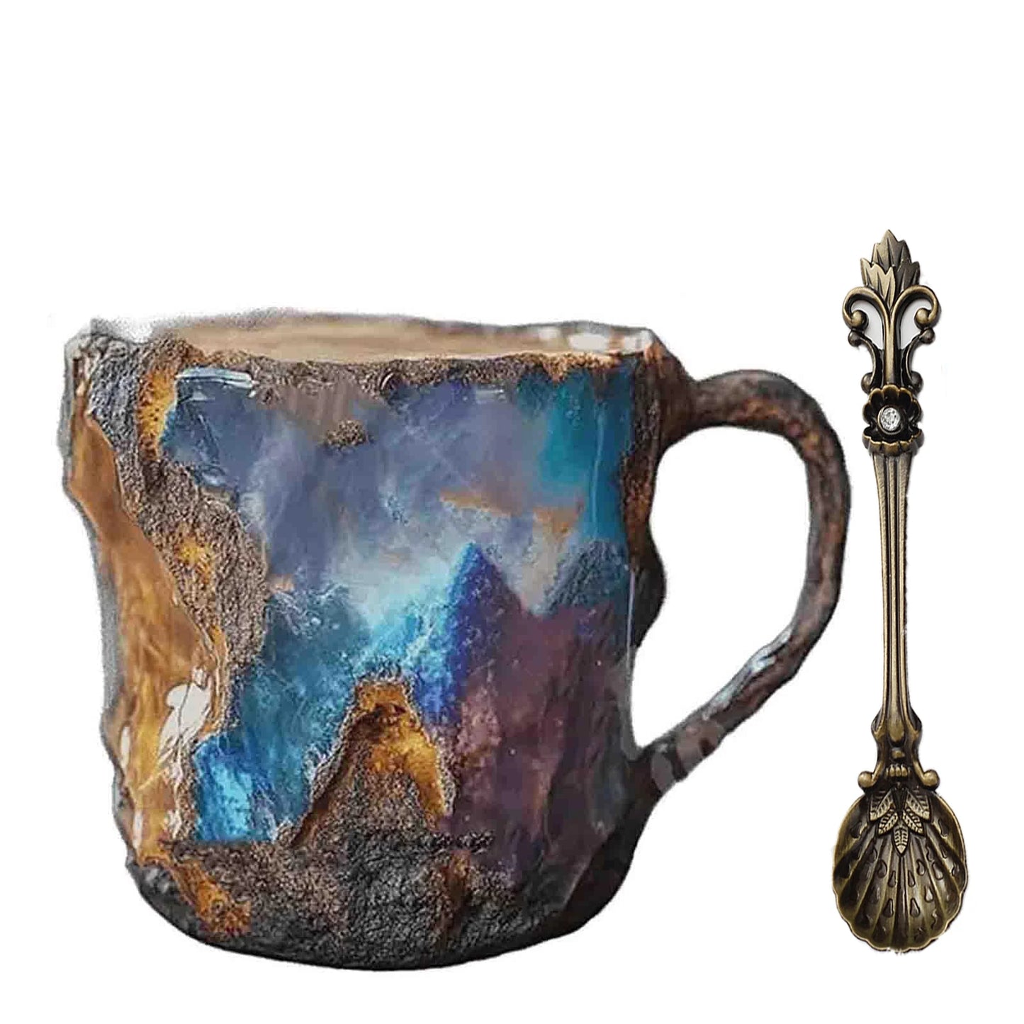 Mineral Crystal Coffee Mug 2025  New Multi-Colored Elegant Crystal Christmas Mugs Gift for Home and Office kitchen Supplies