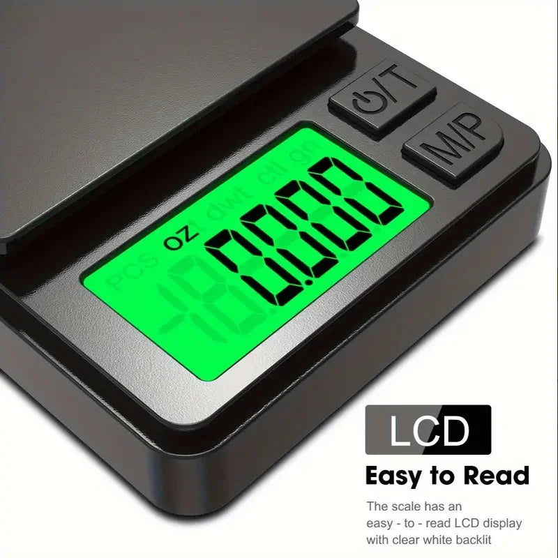 For Digital Weighing, Food and Jewelry, Kitchen Scale, High-precision Small Electronic Scale Precision Scale with Backlit LCD