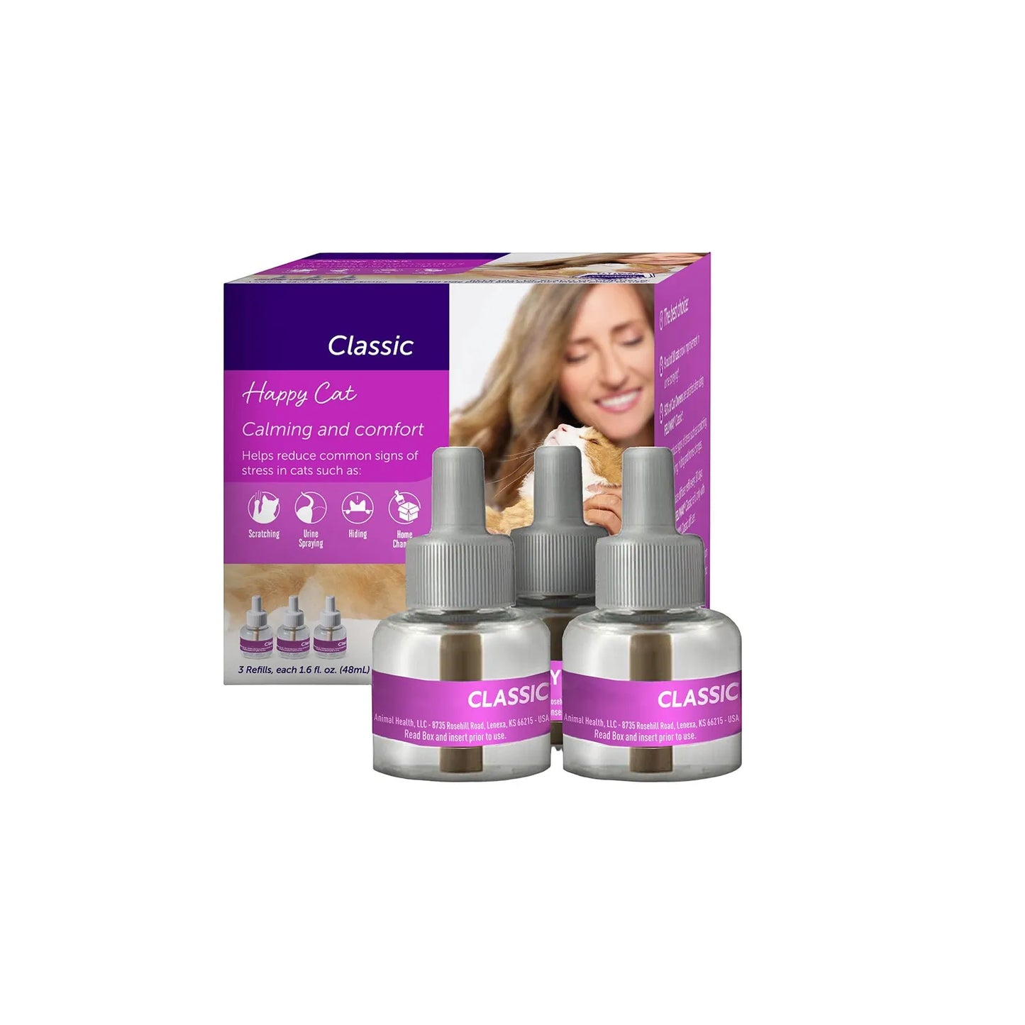 Classic Calm For Cats, 30 Day Refill, 3 Packs 48ml