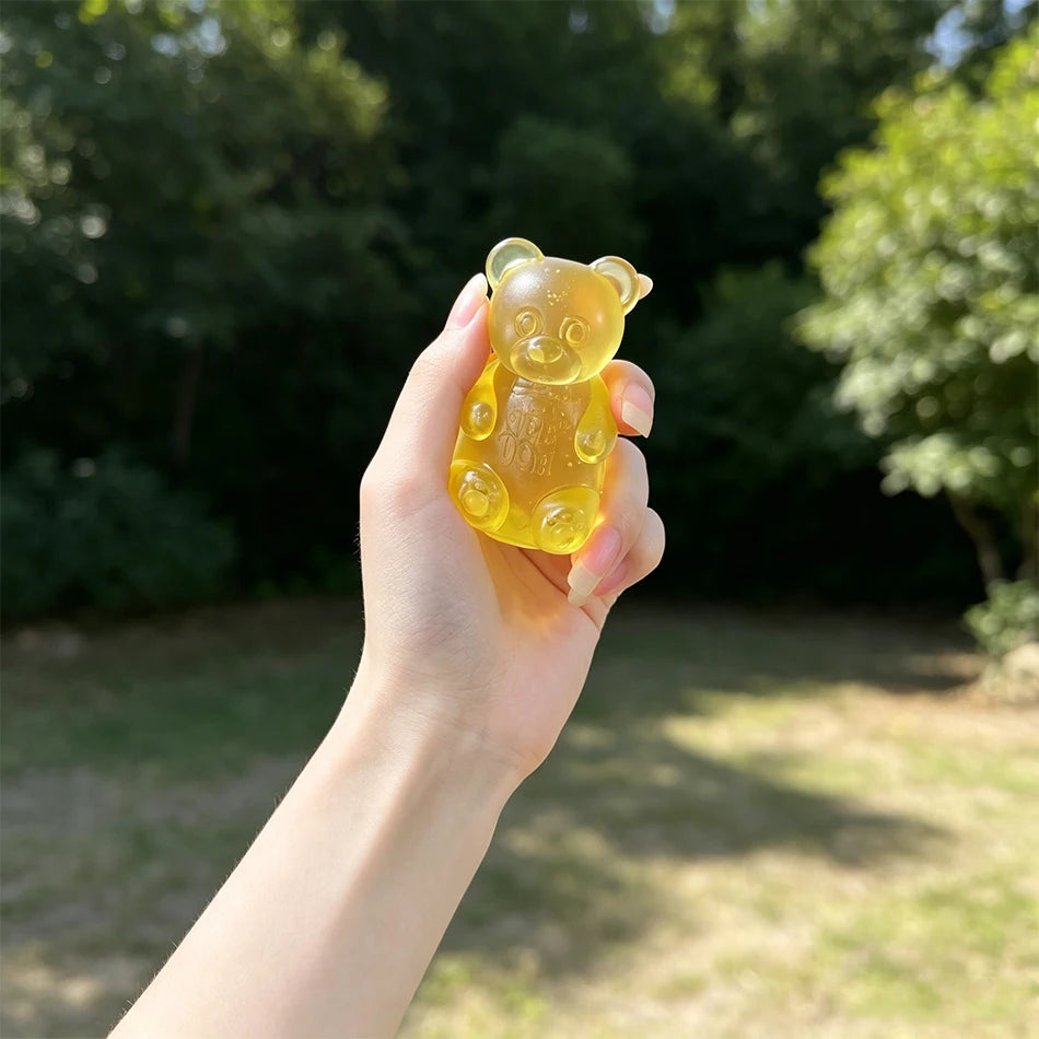 NeeDoh Gummy Bear Squishy Toy Soft Stress Relief Sensory Fidget Squeeze Toy for Kids & Adults Non-Toxic Anxiety Relief Desk Toy