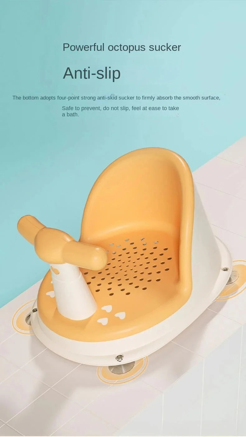 HOMEFISH Children's Shower Seat Portable Shower Stand for Newborns and Young Children Children's Growth Accessories