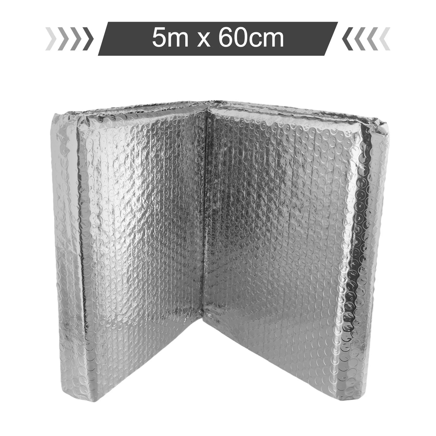 Radiator Reflective Film Wall Sticker Radiator Insulation Foil 5mX60cm Double Sided Aluminum Foil Insulation Sheet For Home Heat
