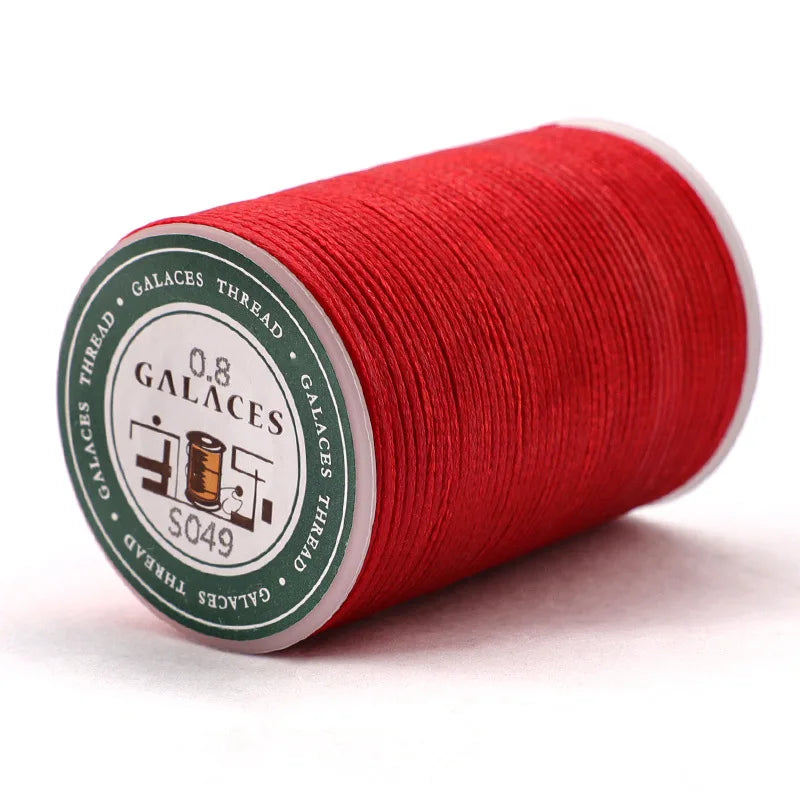 Handmade Flat Wax Thread for Leather Craft, Hand Stitching, DIY Wax Coated Strings, Repair Shoes, Sewing Tools, 0.8mm, 1.0mm