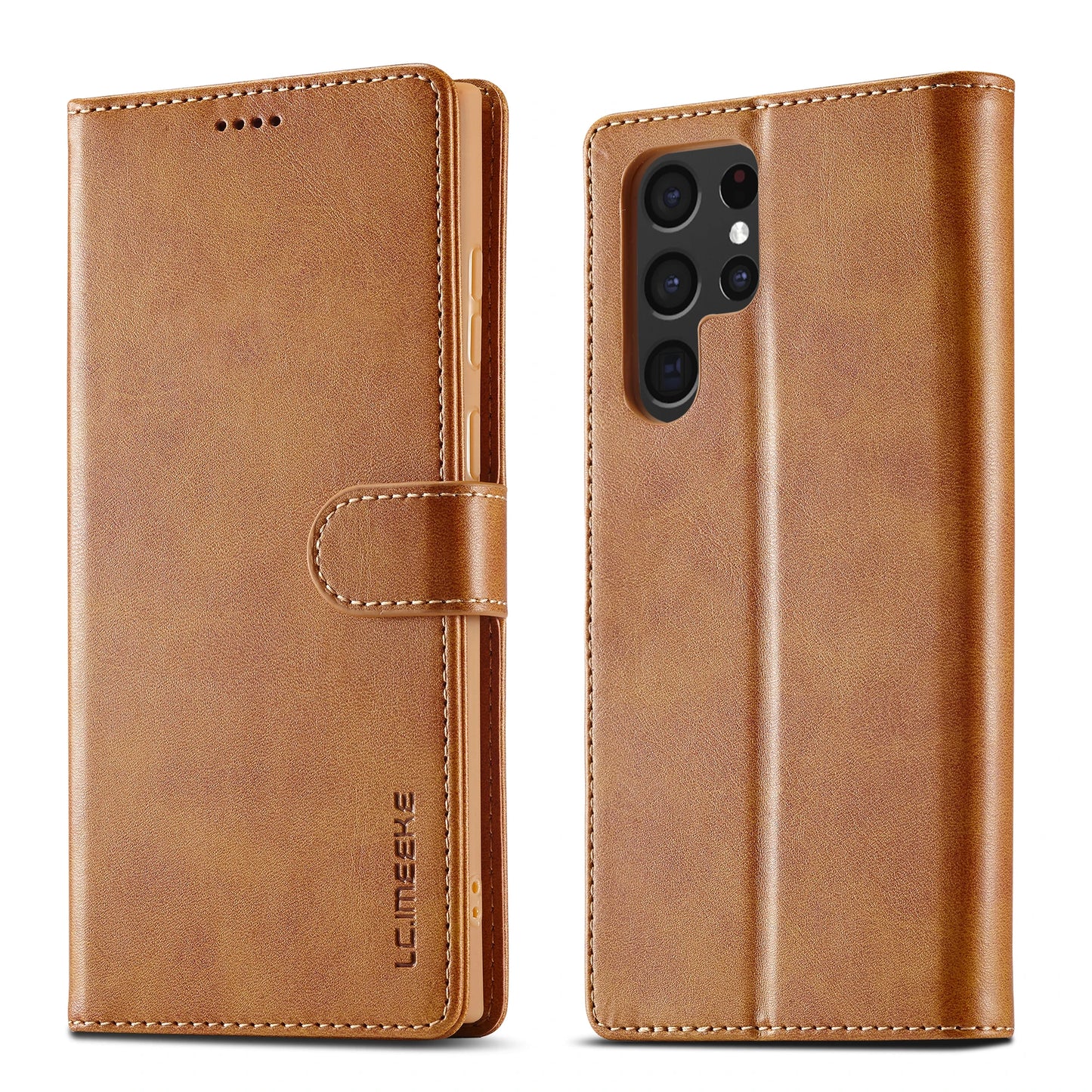 Business Leather Case for Samsung Galaxy S26 S25 Ultra S24 S23 FE S22 S21 S20 S10 Plus Note 20 + Flip Wallet Card Holder Cover
