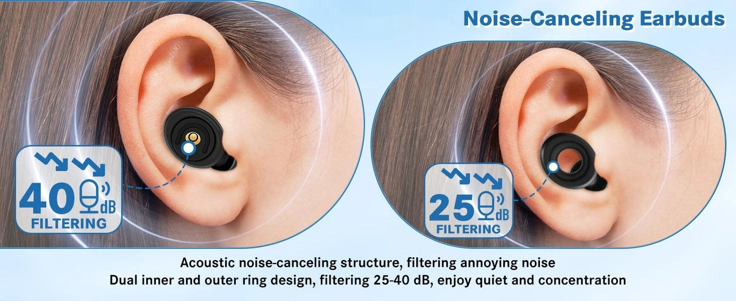 Ear Plugs for Noise Reduction Ear Protection Reusable Silicone Ear Plugs Swimming Ear Plug Sleeping Earplugs Set Oordopjes