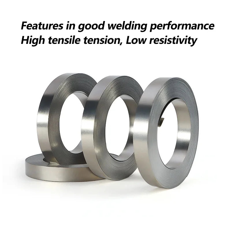 5M/ Roll Nickel Strip for 18650 Battery Cell Welding - Compatible with Spot Welding Machines, for DIY Battery Packs