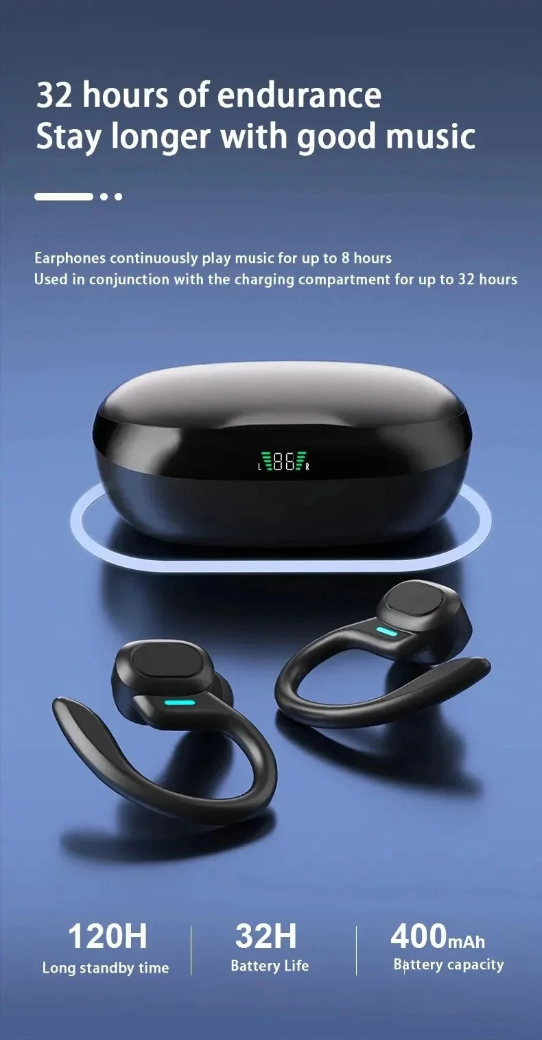 SP16 Wireless Earphones Ture Wireless Earbuds Ear Hook Sports HiFI Stereo Waterproof Headset With Mic TWS Headphone