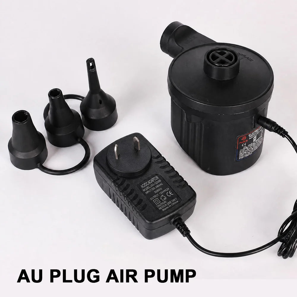 Portable Electric Air Pump with Multiple Nozzles for Quick, Suitable for Swim Ring, Pool Rafts and Inflatable Toys