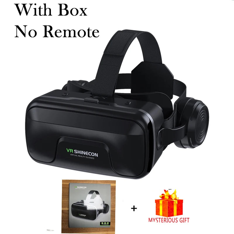 3D Virtual Reality VR Glasses For Phone Mobile Smartphones 7 Inch Headset Helmet Game Wirth Real Viar Goggles Cell Device Lenses