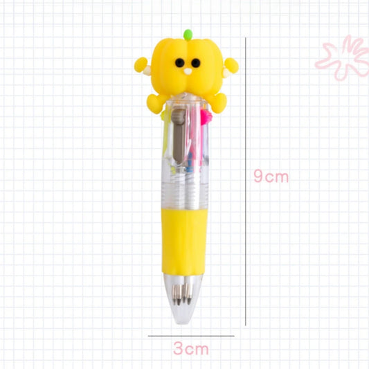 5-30 Pcs Cute Cartoon Four-color Pen for Kids Birthday Kindergarten Home-school Carnival Christmas Boys and Girls Gift Rewards