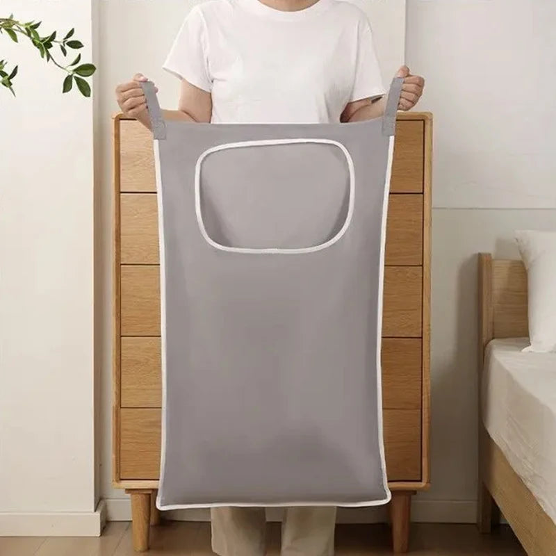 1PC Door Hanging Laundry Basket Wall Mounted Dirty Clothes Storage Box Household Sundries Storage Bag Storage Bag