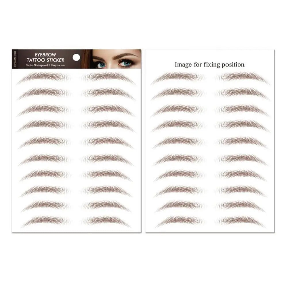 6D Hair Like Eyebrows Stickers Makeup Waterproof Eyebrow Eyebrow Long Natural Hair-liked Authentic Eyebrow Tattoo Sticker