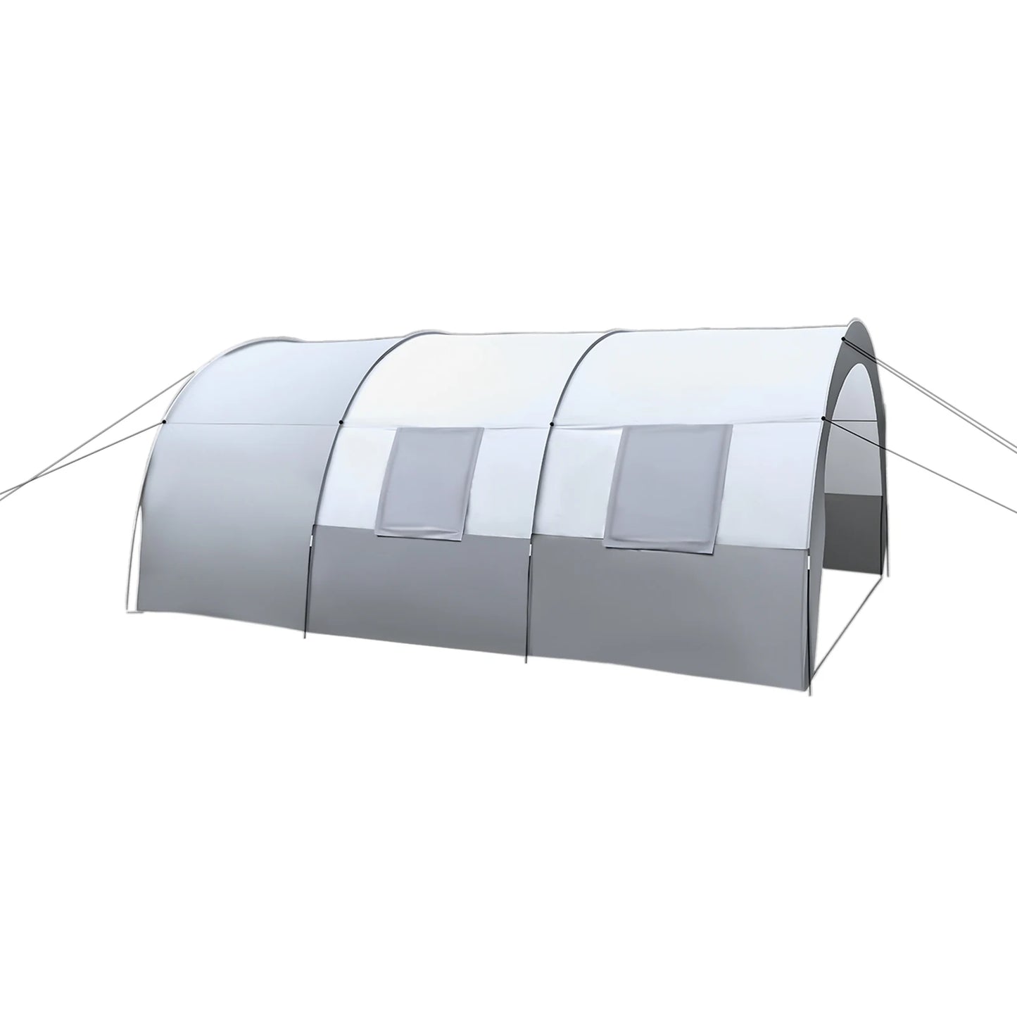  Camping Tunnel Tent Large Tunnel Tent Rain & Sun Protection Outdoor Family Camping Tunnel Tent for up to 6 People