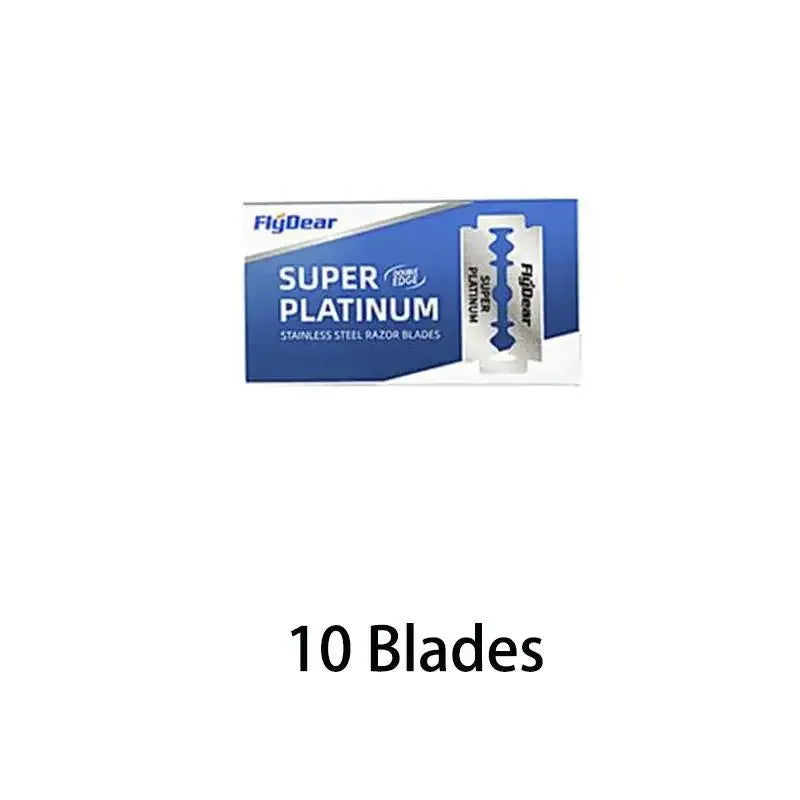10/50/100Pcs Stainless Steel Razor Blade Old-Fashioned Manual Double-Sided Razor Blade Hairdressing Barber Shop Tools